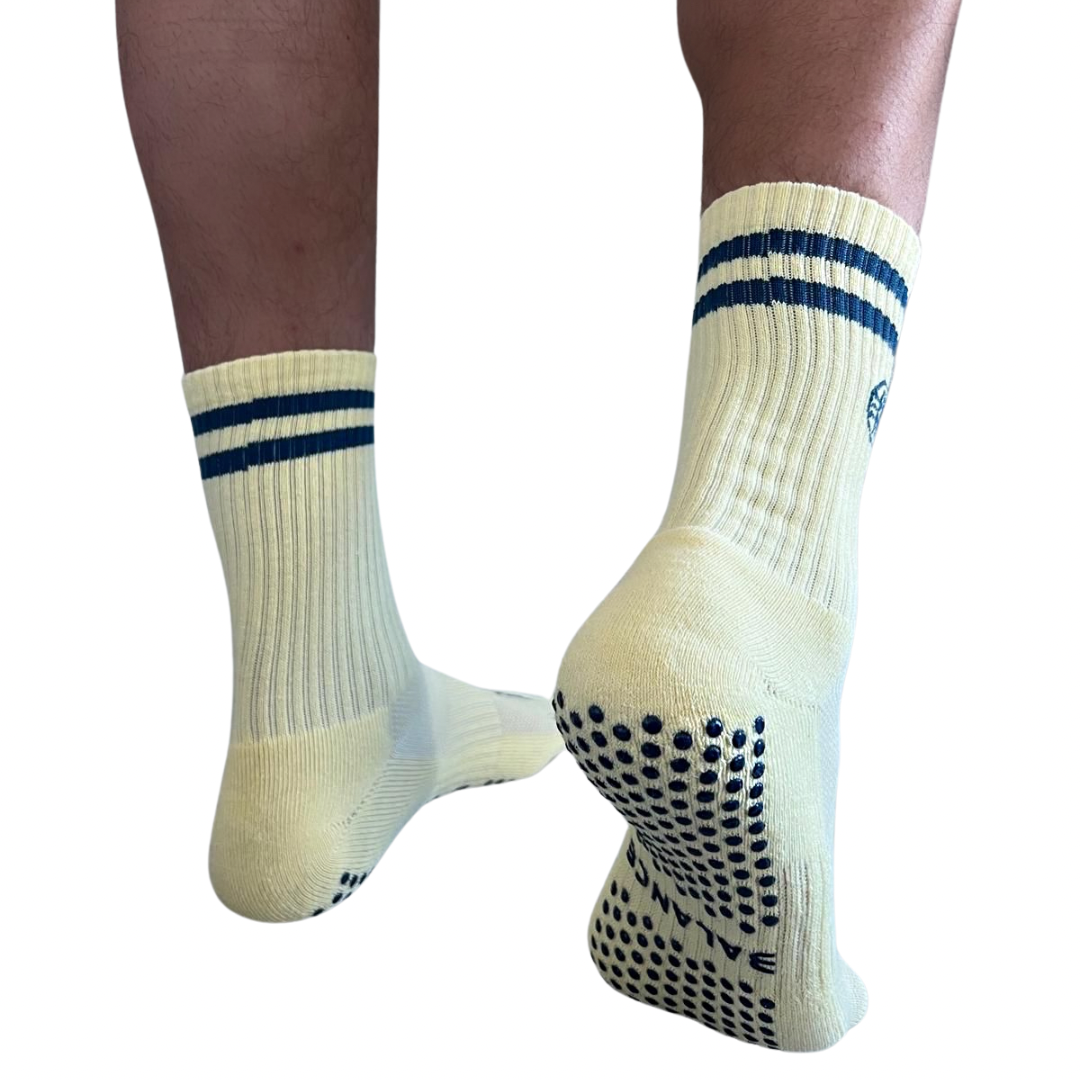 Crew Men Grip Socks-Yellow