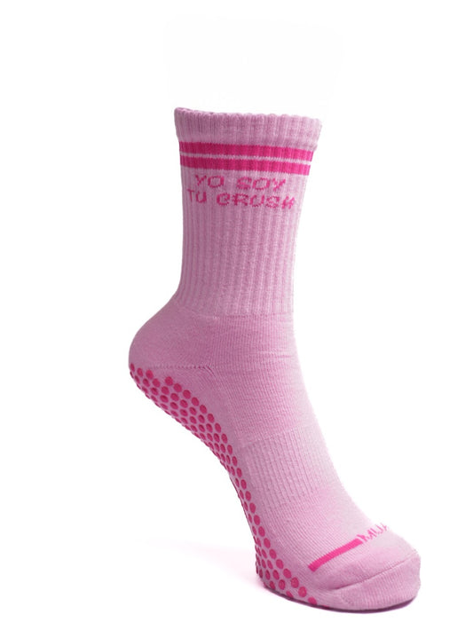 Yo soy tu Crush Grip Socks