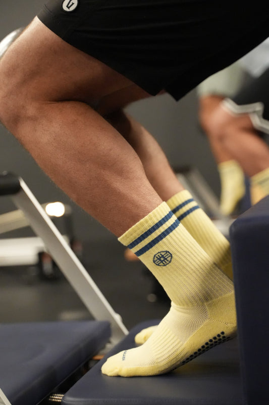 Crew Men Grip Socks-Yellow