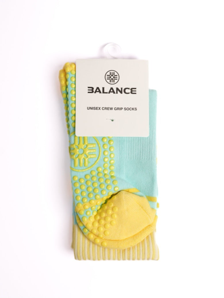 Squeeze Bad Vibes Lemon Grip Socks