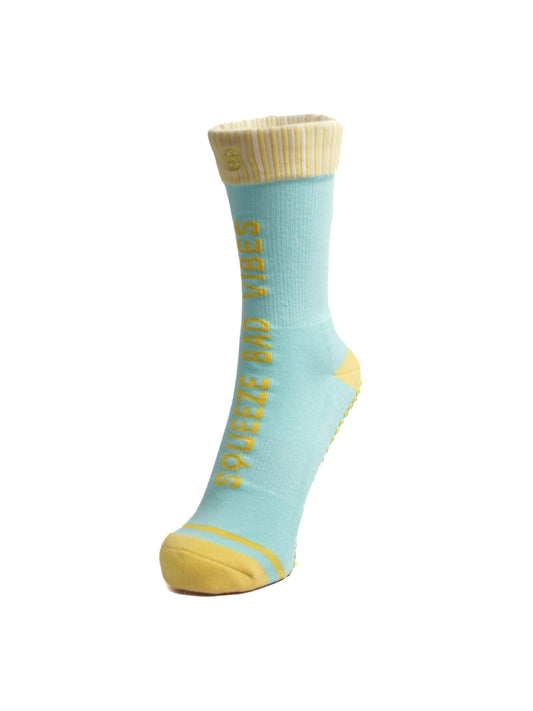 Squeeze Bad Vibes Lemon Grip Socks
