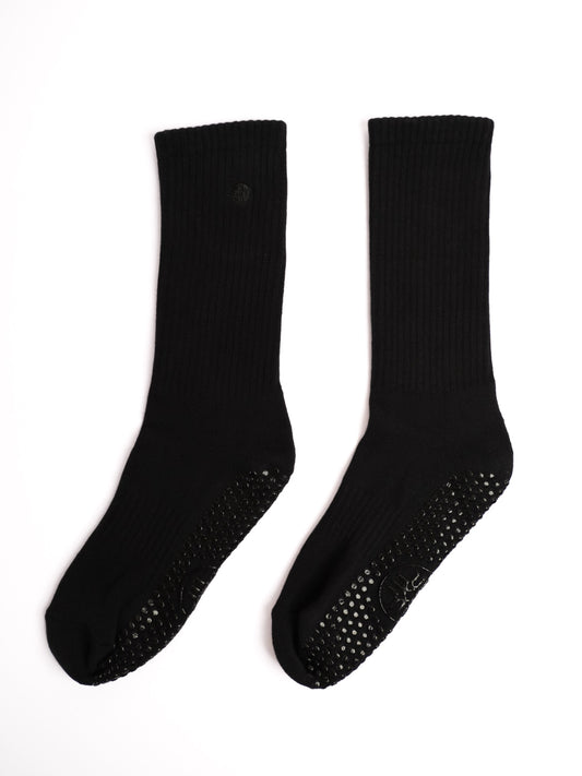 Everyday Classic Black Grip Socks